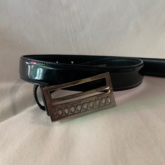Vintage Paloma Picasso Black Patent Leather Belt main image 5